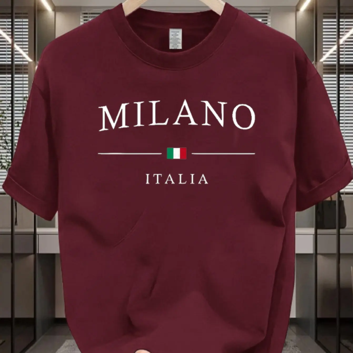 Milan Italia Men's T-shirt Ita - Street Fashion Milan ulasan dan harga