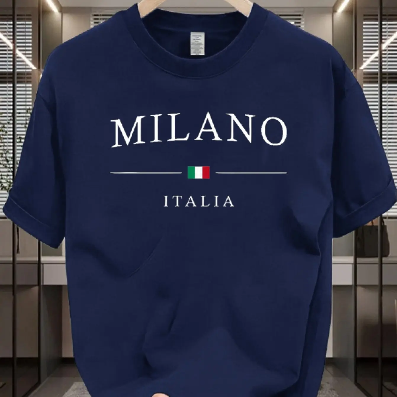 Milan Italia Men's T-shirt Ita - Street Fashion Milan ulasan dan harga