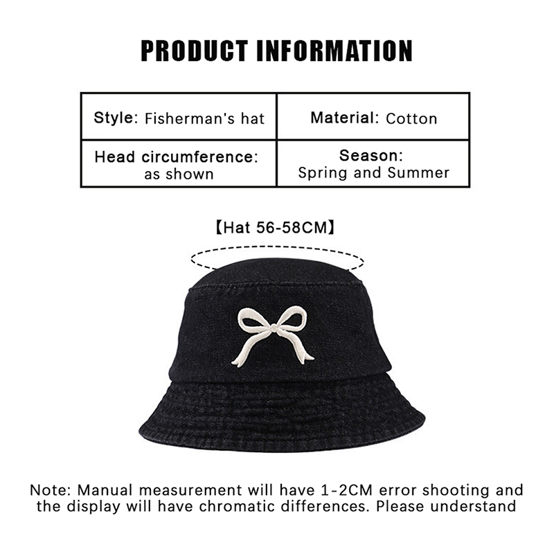 New New Embroidery Butterfly C - Bucket Hat Embroidered ulasan dan harga