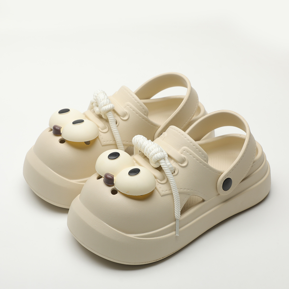 Cute DIY Big Eyes Fashion Clog - Street Fashion Walking ulasan dan harga