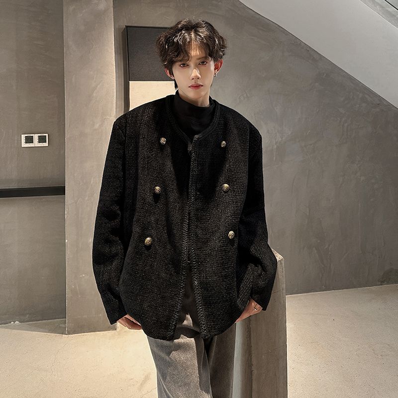 Wool Blend Jacket Man Extra La - Street Fashion Events ulasan dan harga