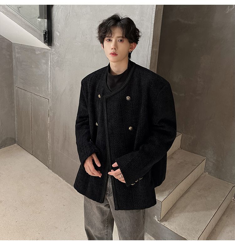 Wool Blend Jacket Man Extra La - Street Fashion Events ulasan dan harga