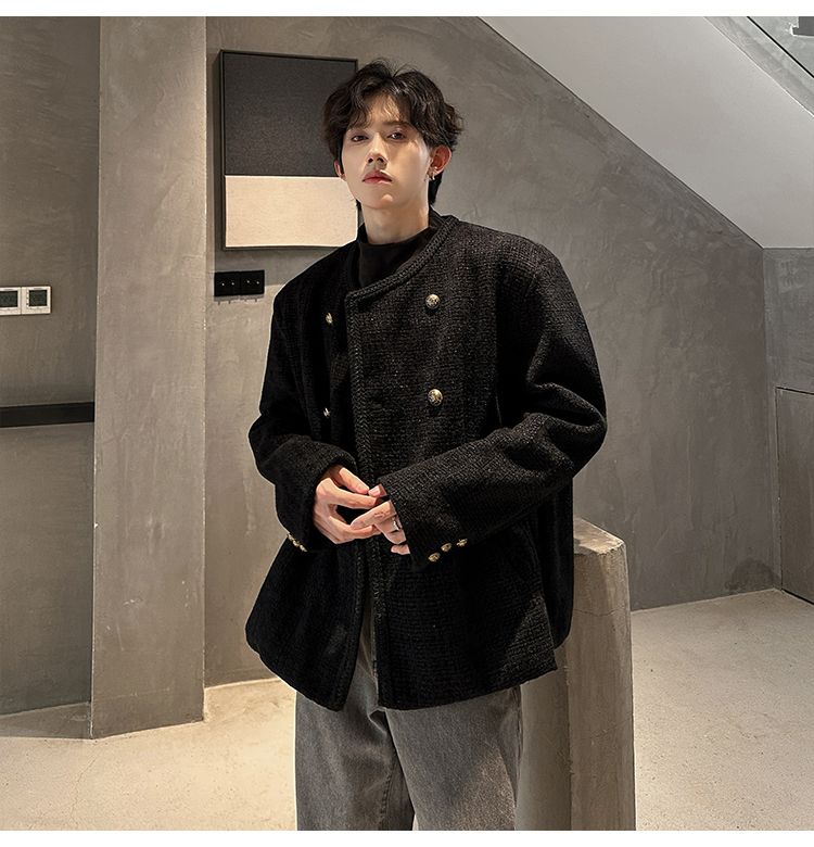 Wool Blend Jacket Man Extra La - Street Fashion Events ulasan dan harga