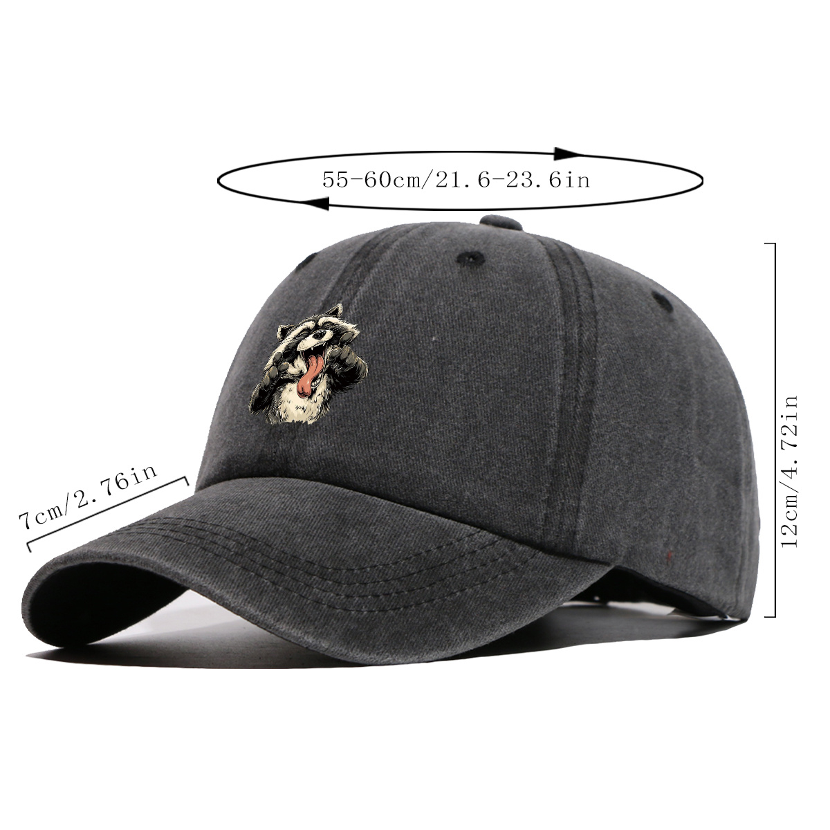 1pc Quirky Grinning Raccoon Pr - Quirky Street Fashion ulasan dan harga