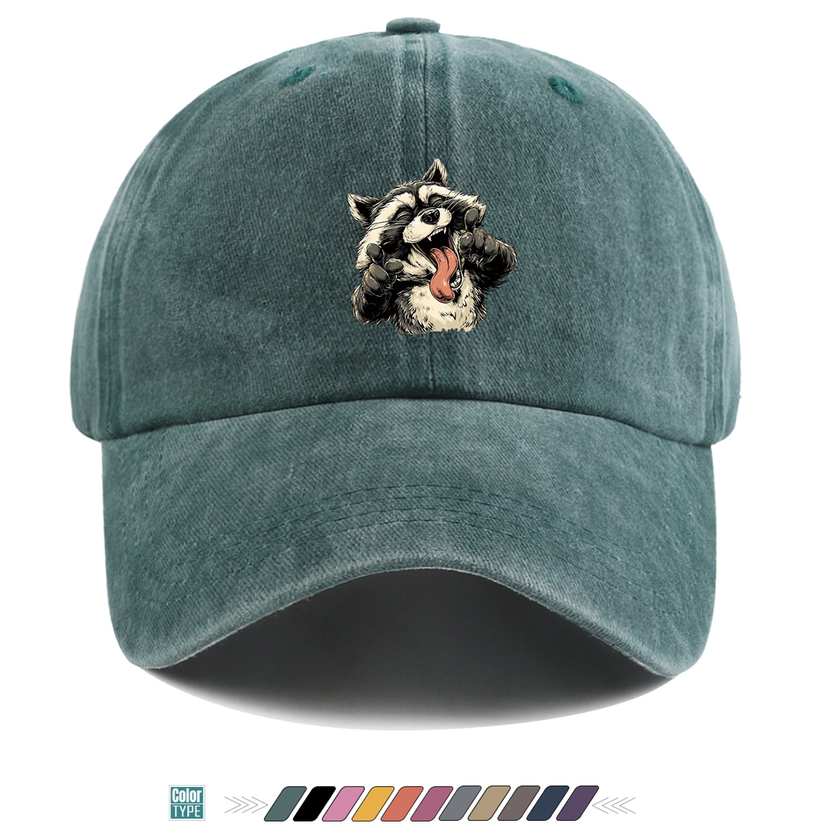 1pc Quirky Grinning Raccoon Pr - Quirky Street Fashion ulasan dan harga