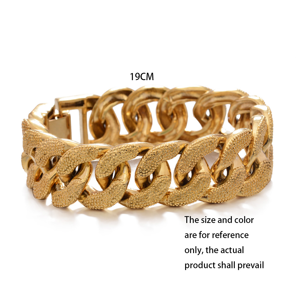 18k Dubai Gold Color  Bracelet - Street Fashion Dubai ulasan dan harga