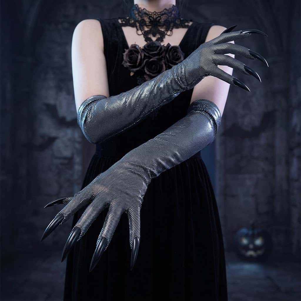 2026 Moon Girl Y2K Gothic Long - Street Fashion Gloves ulasan dan harga