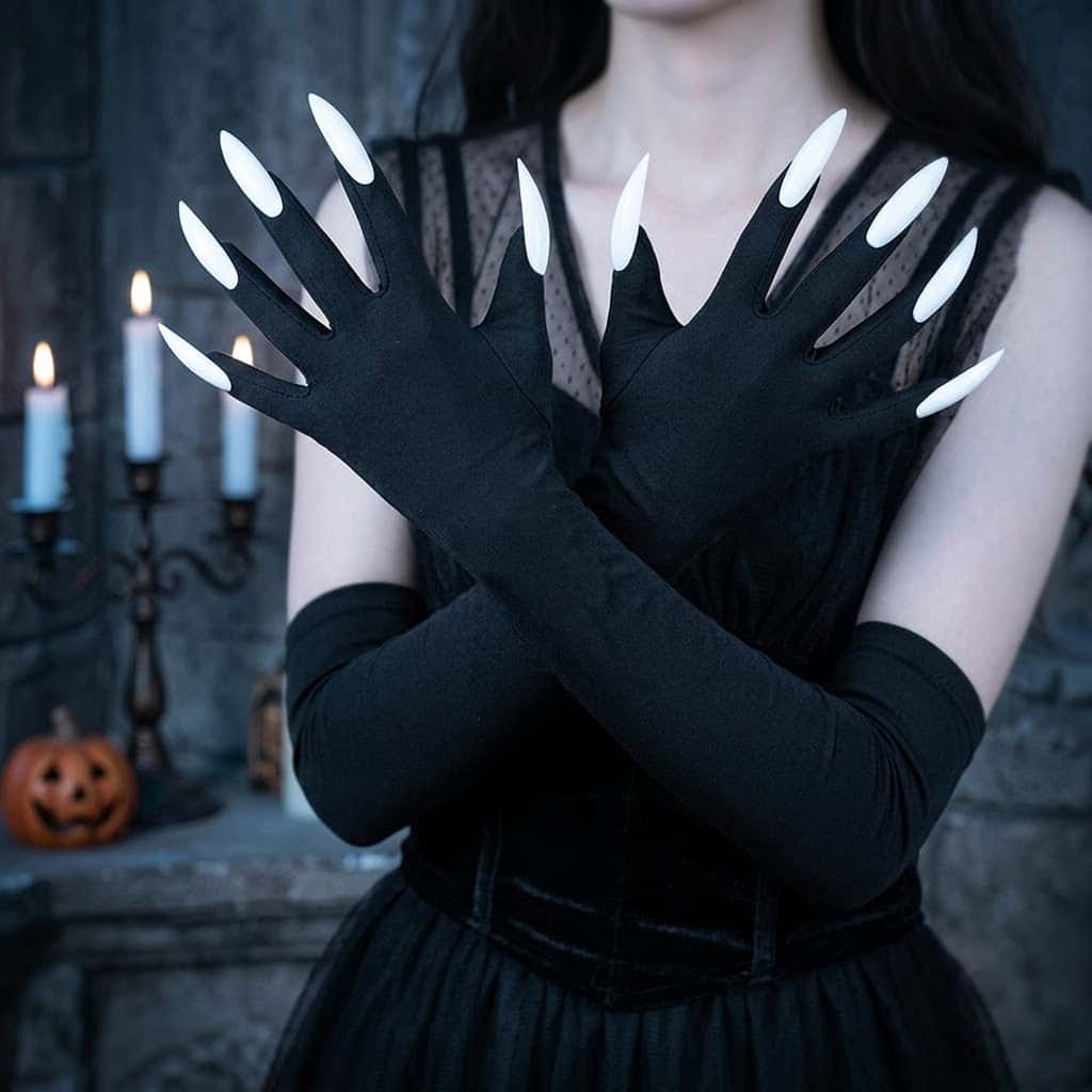 2026 Moon Girl Y2K Gothic Long - Street Fashion Gloves ulasan dan harga
