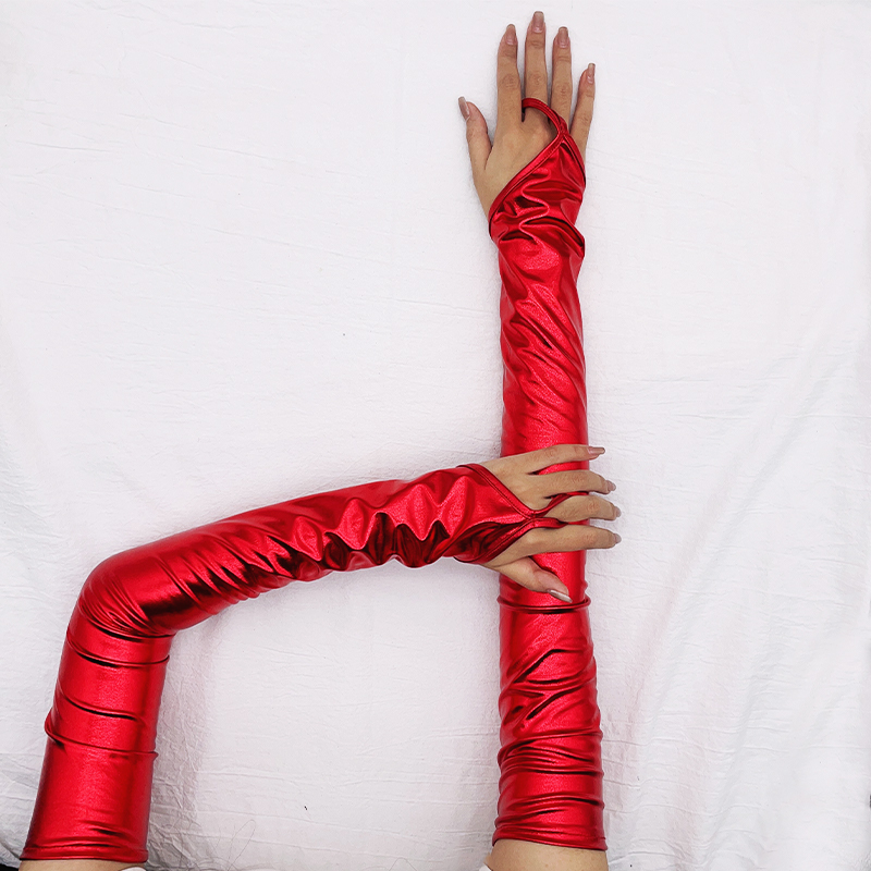 Lacquer Leather Hook Finger Lo - Street Fashion Gloves ulasan dan harga