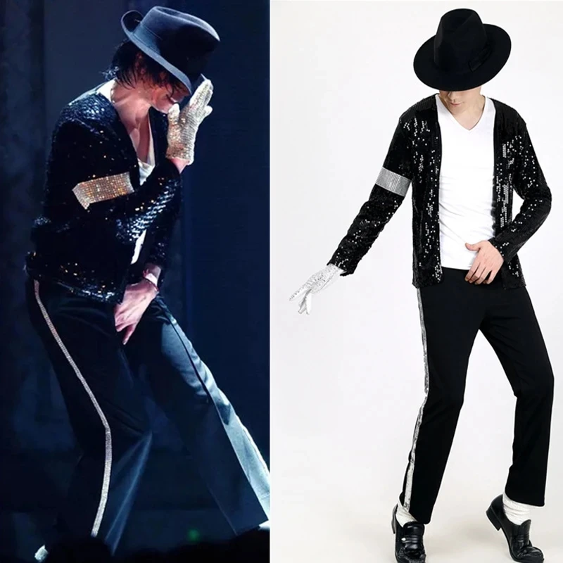 Michael Jackson Costume Cospla - Street Fashion Gloves ulasan dan harga