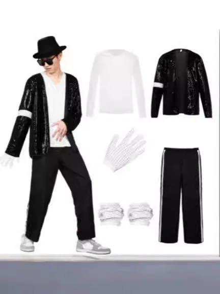 Michael Jackson Costume Cospla - Street Fashion Gloves ulasan dan harga