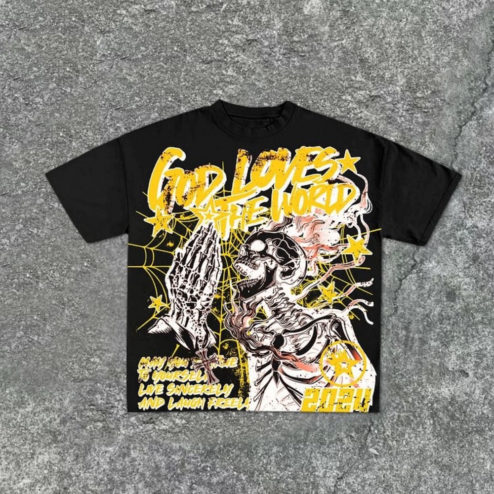 Fashionable new men's personal - Street Fashion Graffiti ulasan dan harga