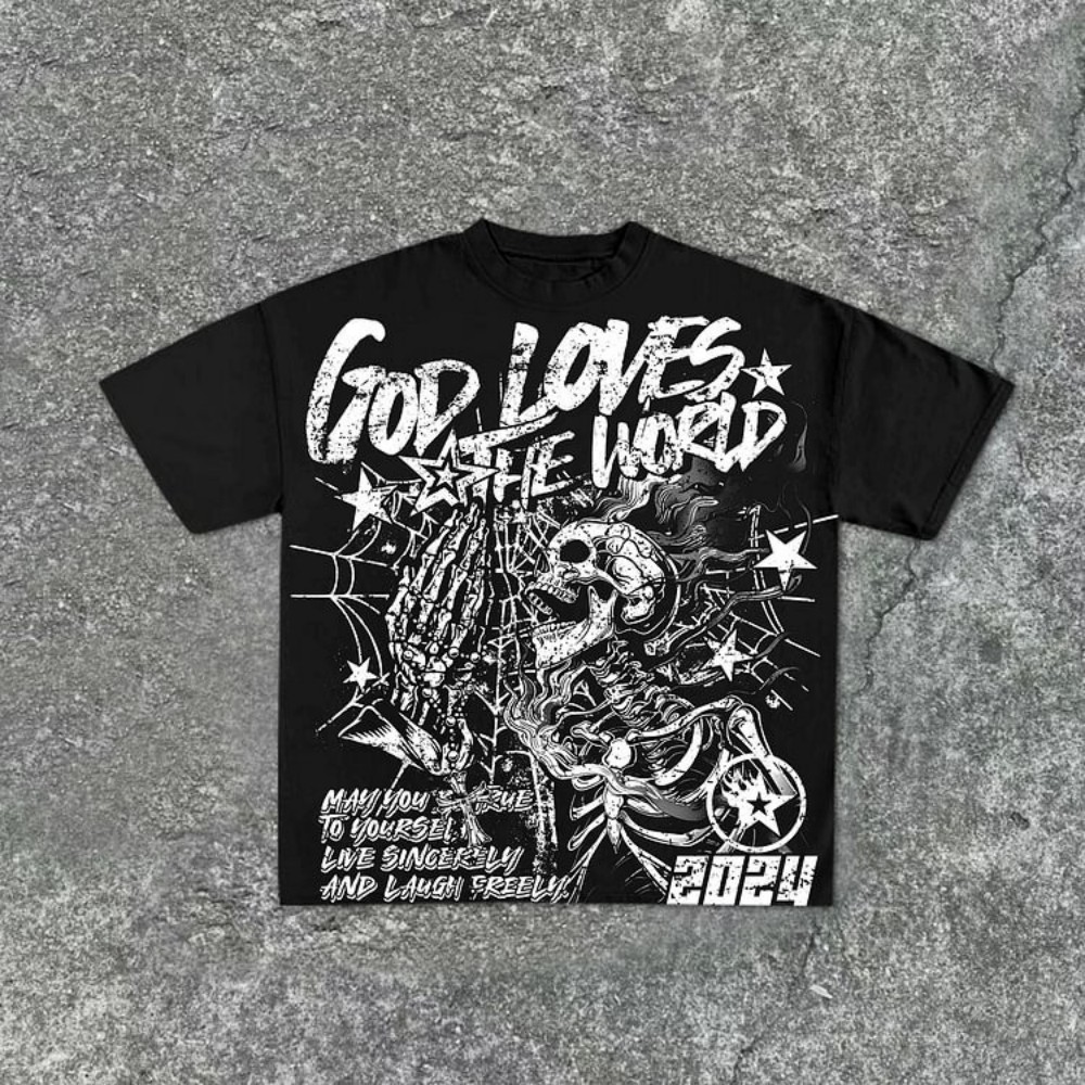 Fashionable new men's personal - Street Fashion Graffiti ulasan dan harga