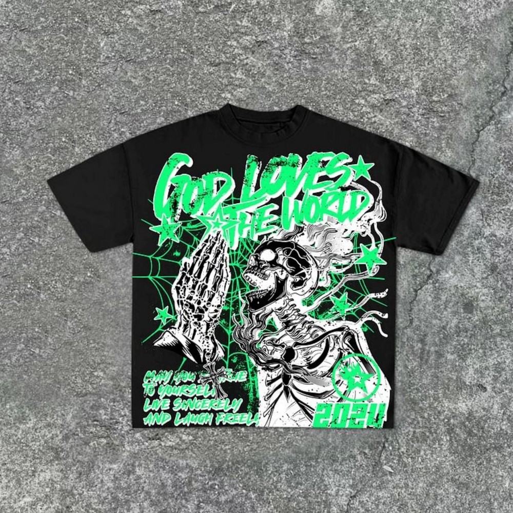 Fashionable new men's personal - Street Fashion Graffiti ulasan dan harga