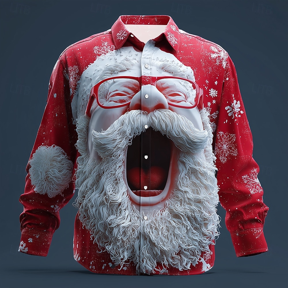Christmas Men's 3D Graphic Lon - Street Fashion Fall 2025 ulasan dan harga
