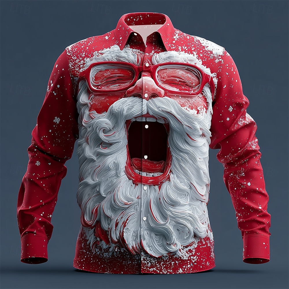 Christmas Men's 3D Graphic Lon - Street Fashion Fall 2025 ulasan dan harga