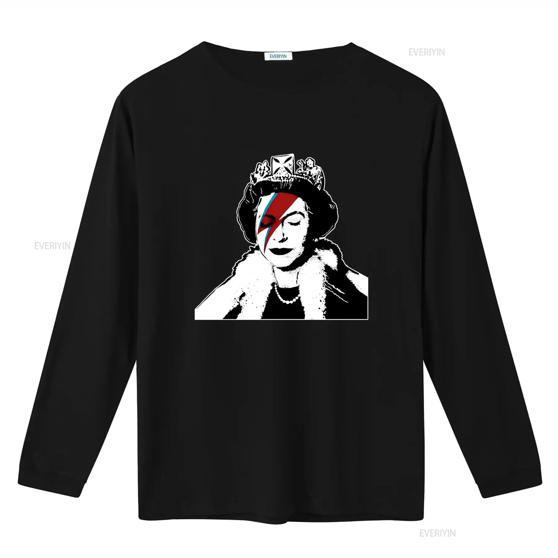 Banksy Queen Graffiti Art T Sh - Street Fashion Uk ulasan dan harga
