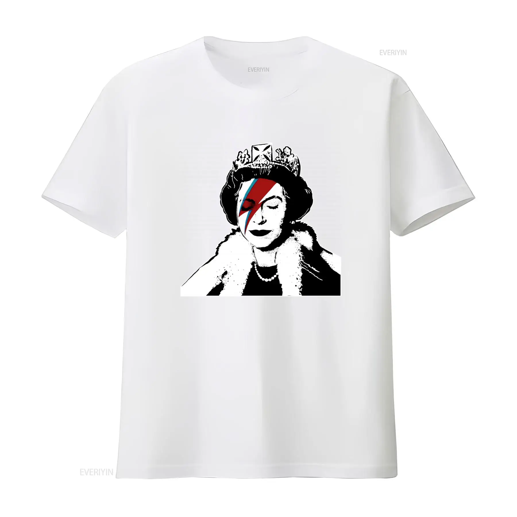 Banksy Queen Graffiti Art T Sh - Street Fashion Uk ulasan dan harga