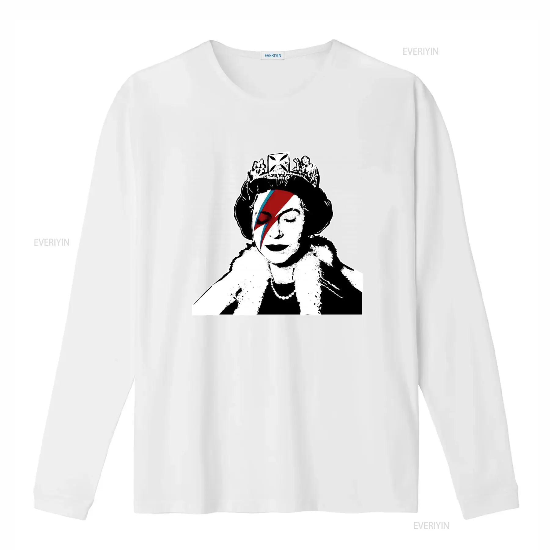Banksy Queen Graffiti Art T Sh - Street Fashion Uk ulasan dan harga