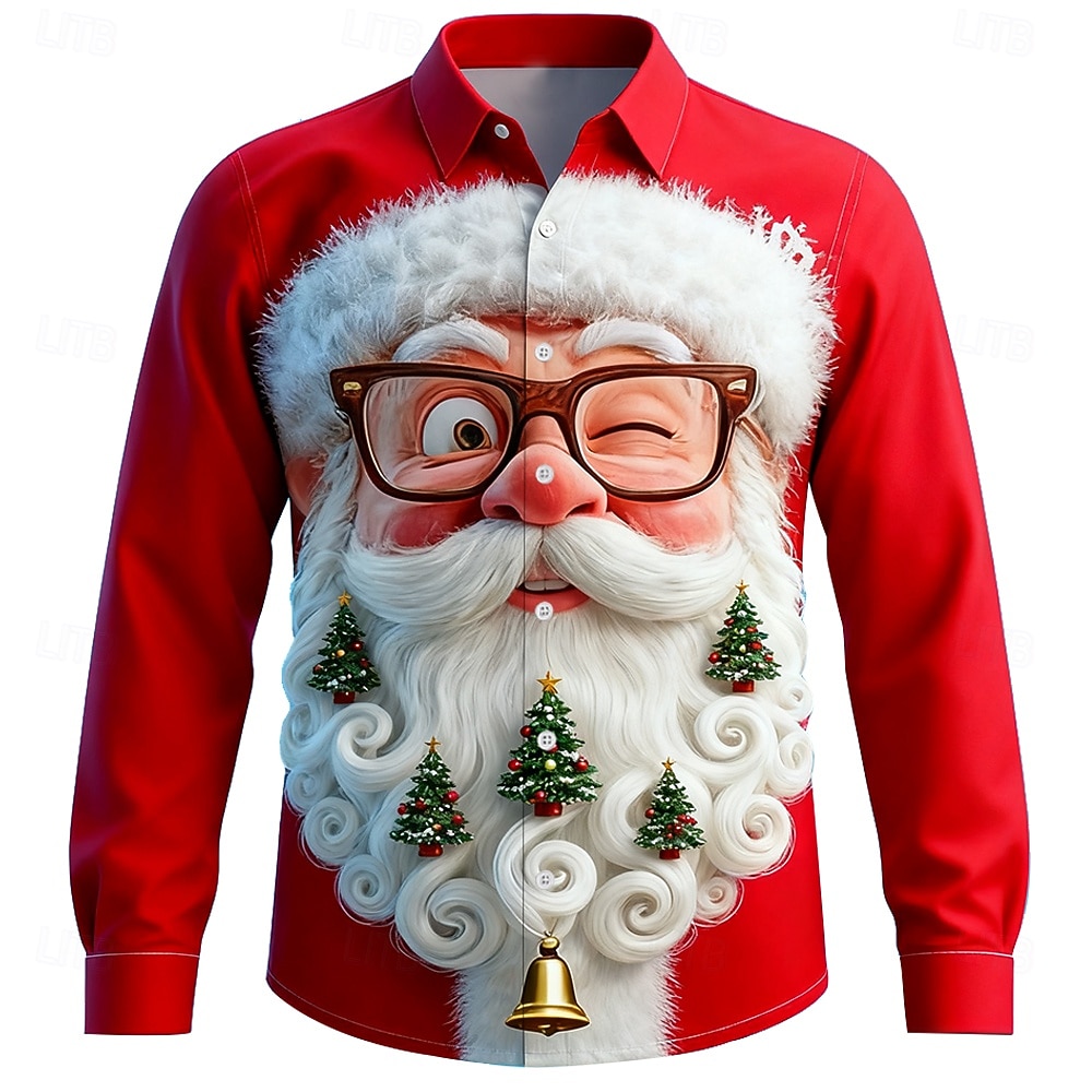 Christmas Men's 3D Graphic Lon - Street Fashion Fall 2025 ulasan dan harga
