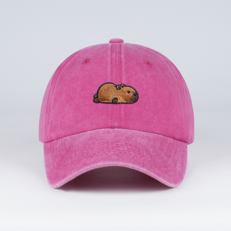 Multi-color Washed Capybara Em - Bucket Hat Embroidered ulasan dan harga