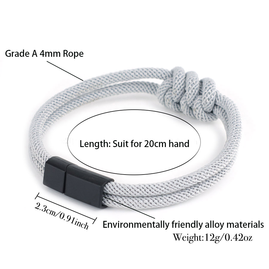 Stylish Men Rope Bracelet High - Street Fashion Milan ulasan dan harga