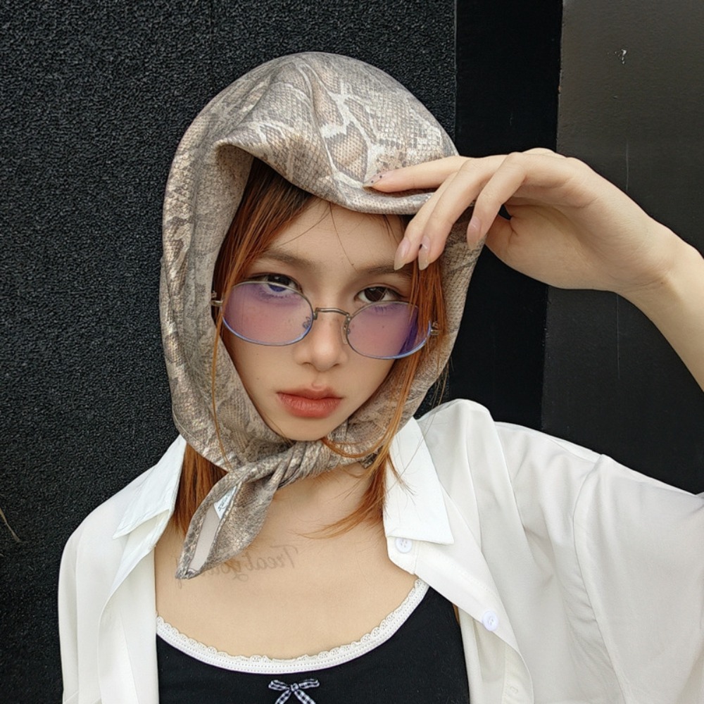Headwear Y2K Snake Print Hair  - Street Fashion Types ulasan dan harga