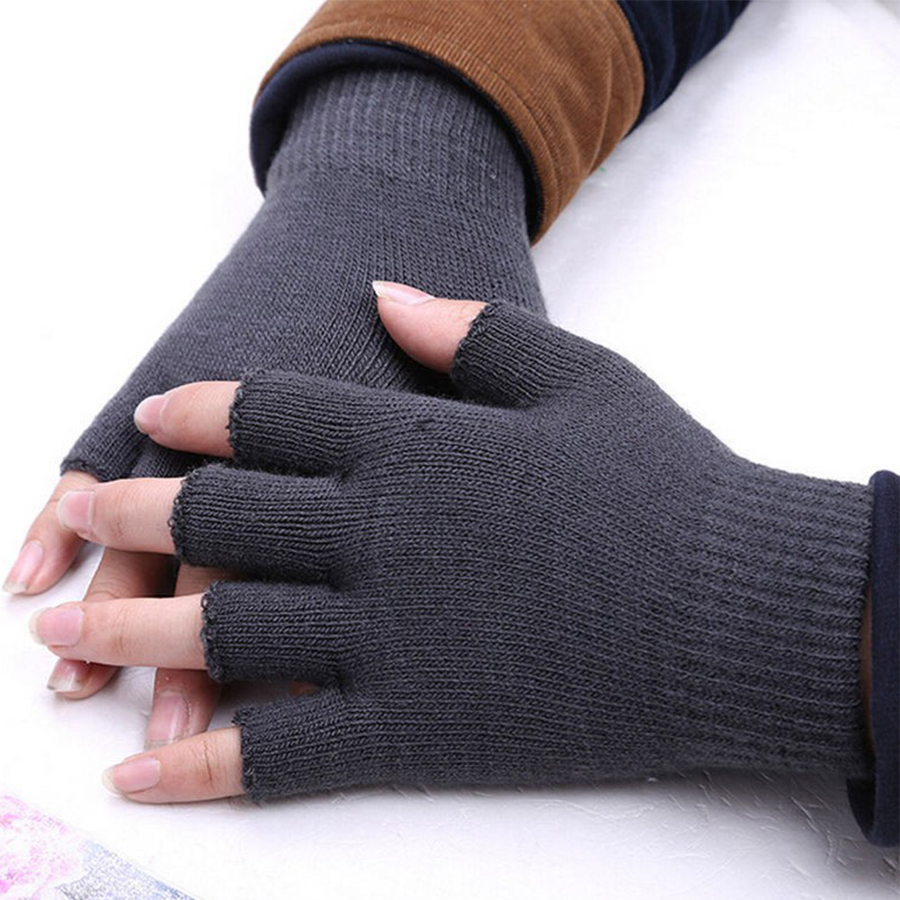 Winter Warm Stretch Knitted Fi - Street Fashion Gloves ulasan dan harga