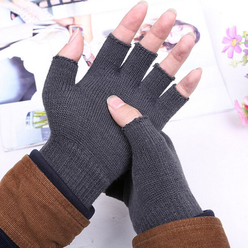 Winter Warm Stretch Knitted Fi - Street Fashion Gloves ulasan dan harga