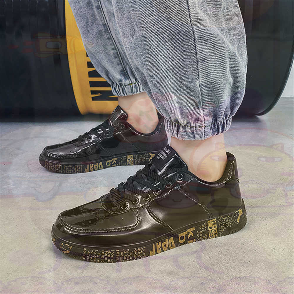 Round Foot Size 45 Sneakers Wh - Street Fashion Uk ulasan dan harga