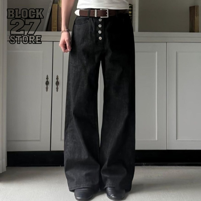 Mens Jeans Harajuku Summer Let - Street Fashion Graffiti ulasan dan harga