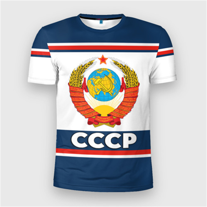 Fashion Russia Flag Badge T-sh - Street Fashion Russia ulasan dan harga