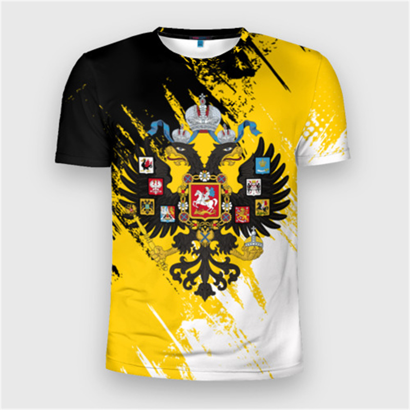Fashion Russia Flag Badge T-sh - Street Fashion Russia ulasan dan harga