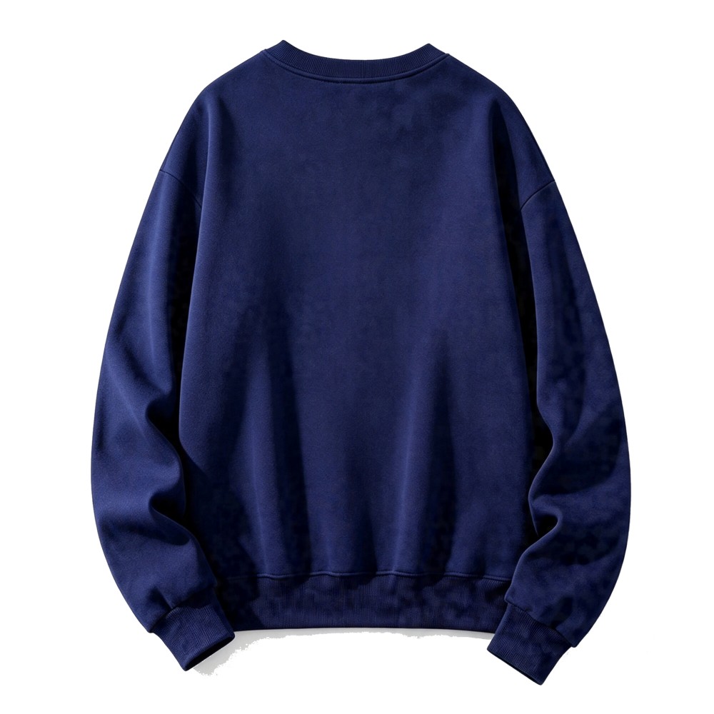 Autumn Warm Solid Sweatshirts  - Oversized Crewneck Fleece ulasan dan harga