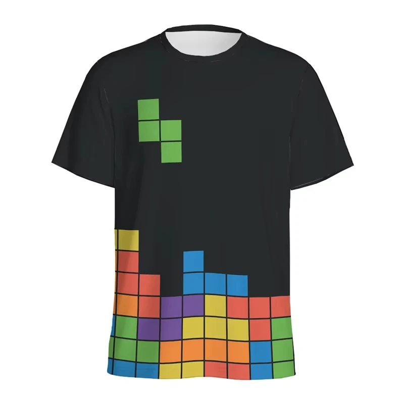 Retro Building Block 3D Printe - Street Fashion Videos ulasan dan harga