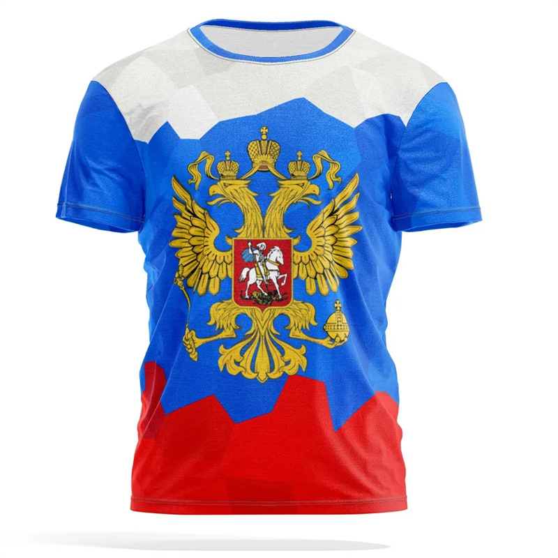 Russian National Emblem Print  - Street Fashion Russia ulasan dan harga