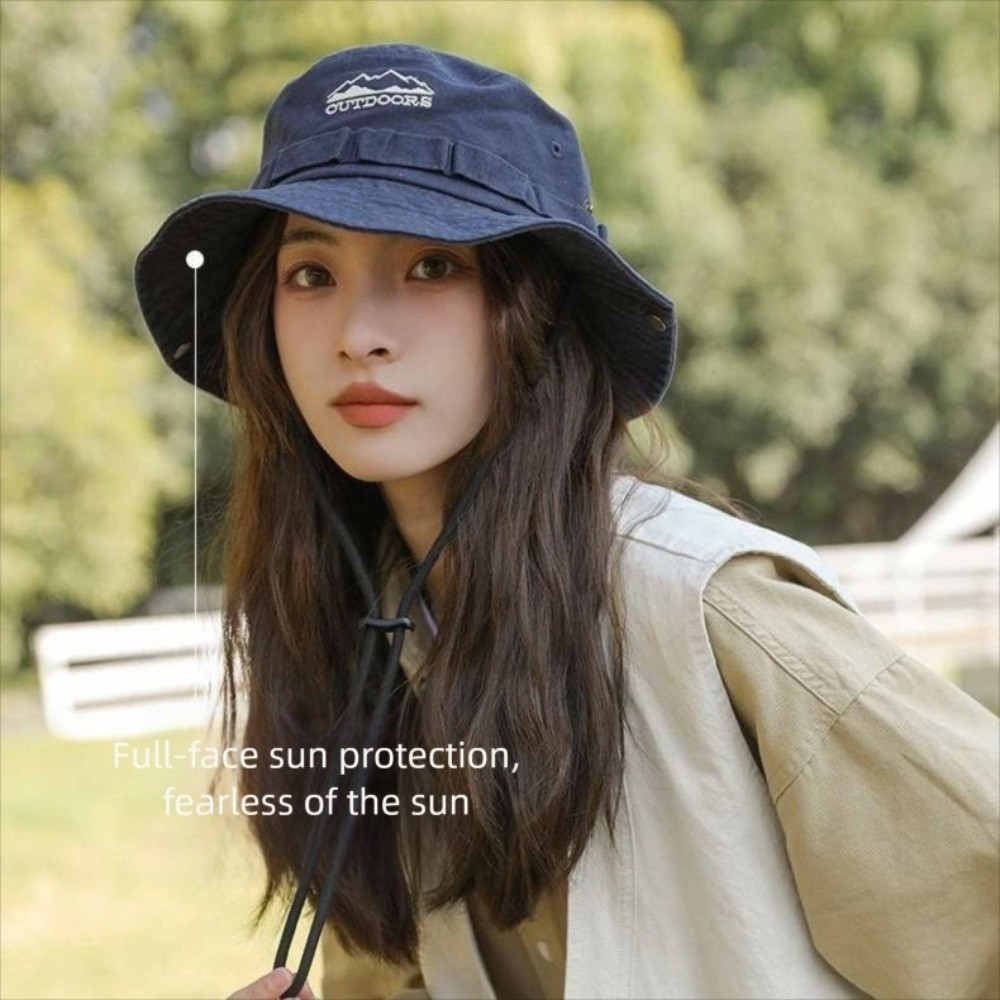 Camping Mountain Climbing Hat  - Bucket Hat Embroidered ulasan dan harga