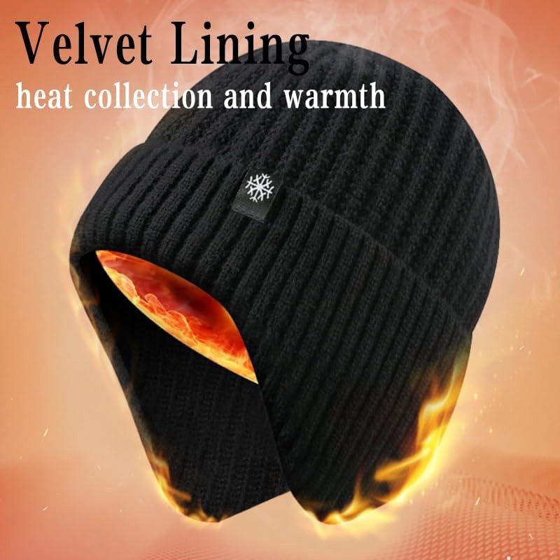 Men Winter Knitted Hat Plush W - Street Fashion Gloves ulasan dan harga