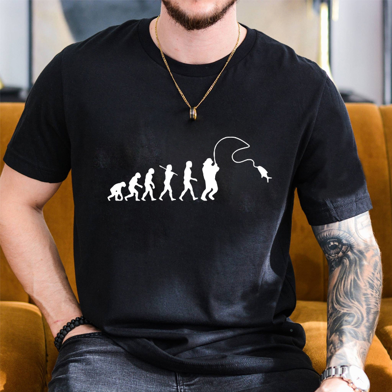 Fishing Evolution Printed T-Sh - Street Fashion Evolution ulasan dan harga